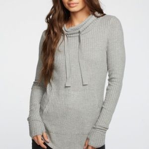 Chaser - THERMAL MOCK NECK THUMBHOLE KANGA POCKET